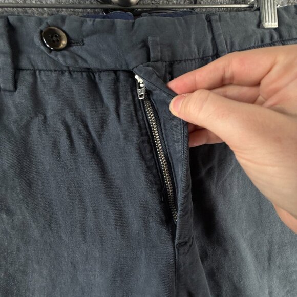 PT Torino Pants Women Cotton Linen Lyocell Blue Easy Fit 50 Adult ACTL 32X34 - Picture 9 of 16